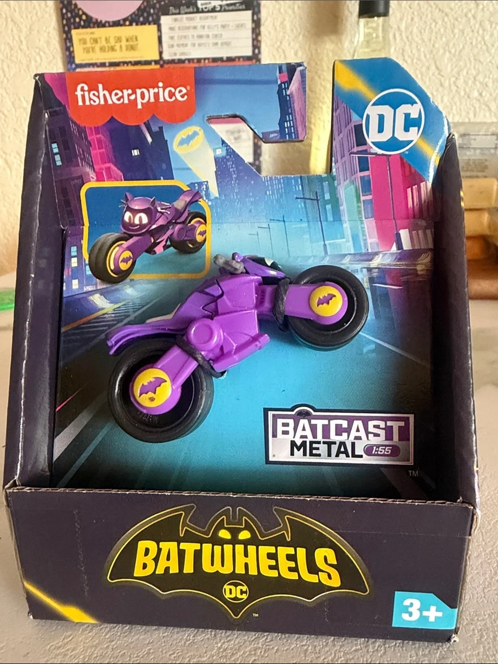 Fisher Price Batwheels Bibi Batgirl Motorcycle BatCast Metal 1:55 RARE DC Batman